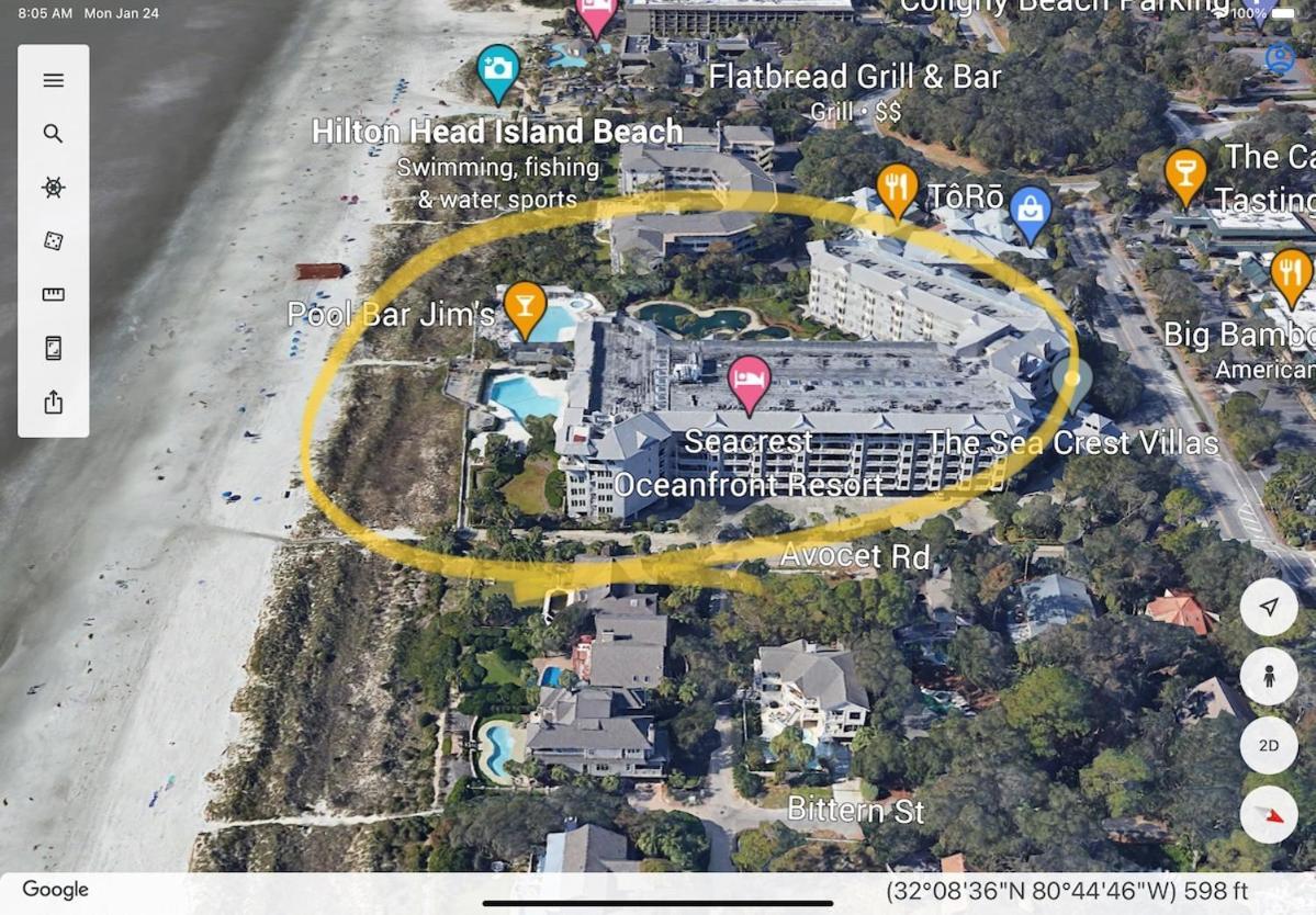 Seacrest Villa Oceanfront Resort 2 Bed 2 Bath Steps To The Beach Hilton Head Island Exteriör bild